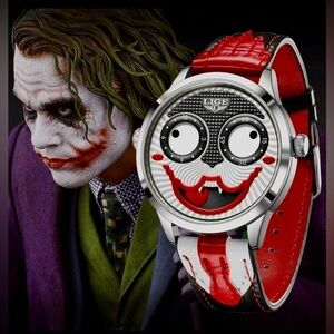 LIGE Joker Clown Quartz Watch